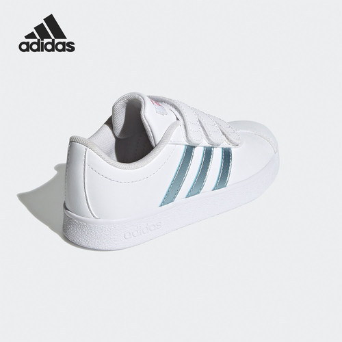 Adidas/阿迪达斯正品VL COURT 2小童魔术贴运动板鞋GW2341