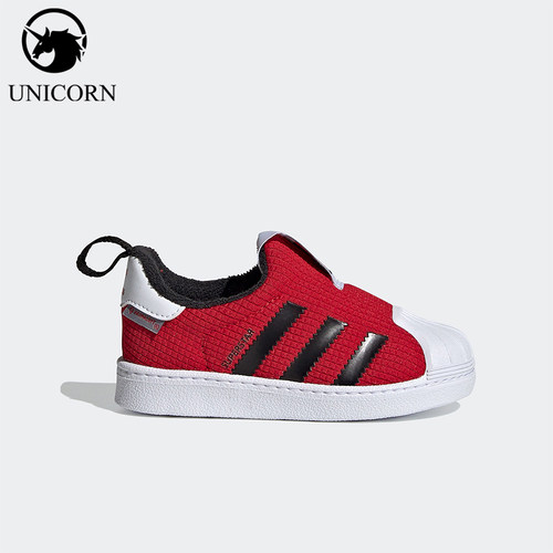 Adidas/阿迪达斯正品三叶草婴童低帮一脚蹬耐磨运动鞋FX4869