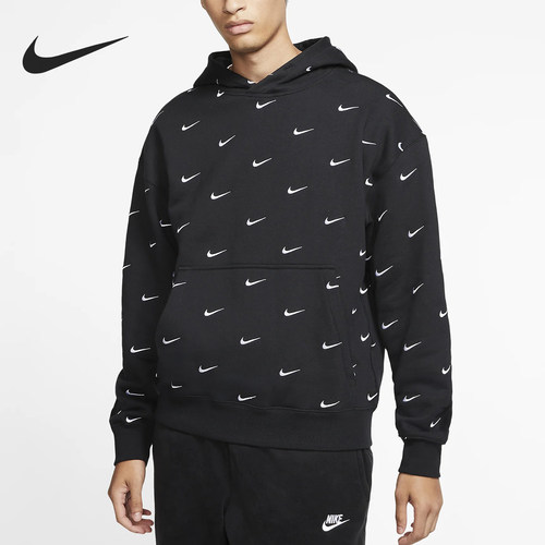 Nike/耐克正品当季新款男子刺绣LOGO串标休闲连帽套头衫 CJ8907