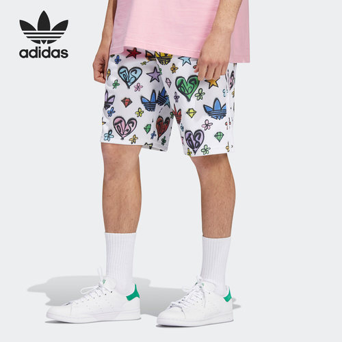 Adidas/阿迪达斯正品三叶草男女运动休闲宽松透气短裤HL6473