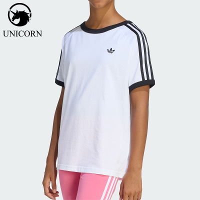 Adidas/阿迪达斯正品三叶草大童圆领运动休闲针织耐穿短袖KE0920