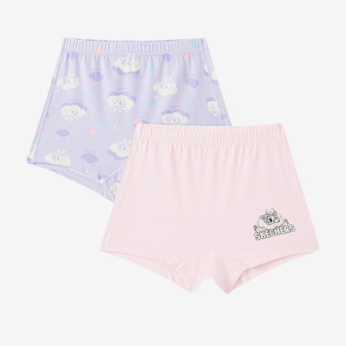 Skechers斯凯奇正品kids儿童透气柔软两条装内裤L325G052-060Q