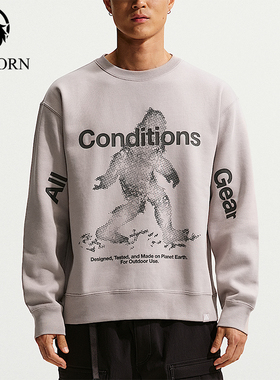 Nike/耐克正品2026春季款男士日常圆领套头透气卫衣IF1491-009