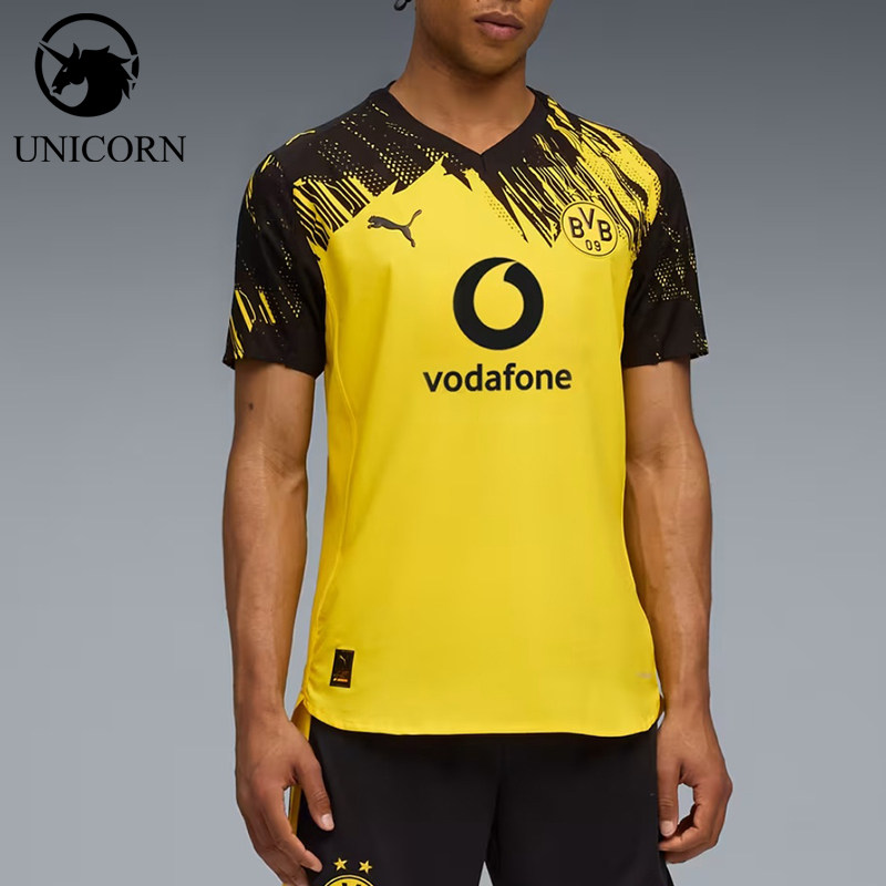 Puma/彪马正品男黄黑色足球衣比赛速干经典排汗训练短袖780087-01