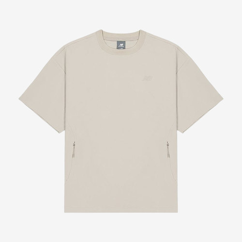 New Balance新百伦正品Shifted男款宽松圆领短袖T恤NEF35431-BEI