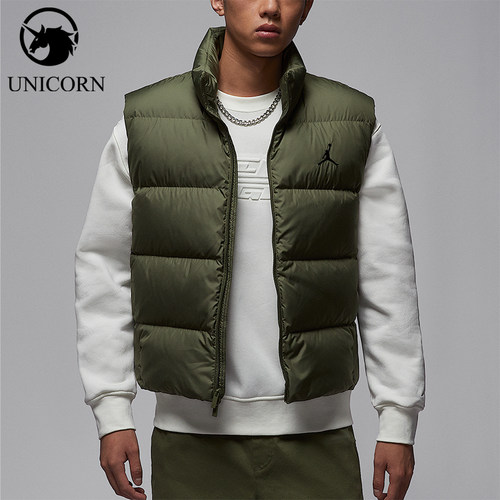 Nike/耐克正品JORDAN男士休闲立领保暖宽松羽绒马甲IF4262-222