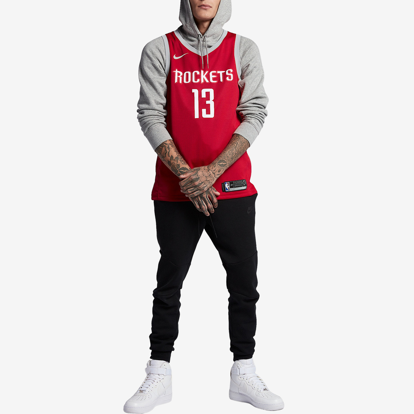 Nike耐克正品NBA SW火箭队哈登13号透气无袖背心篮球864477-657