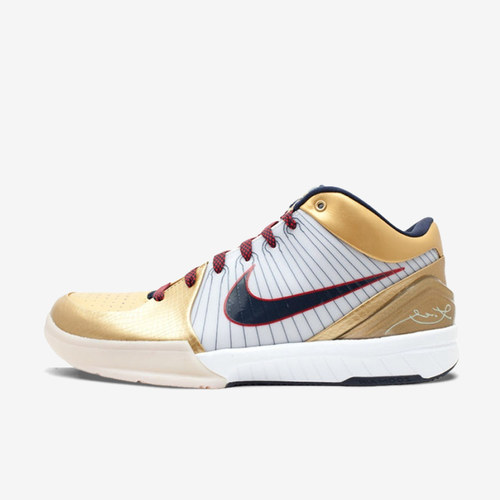 Nike耐克正品Zoom Kobe 4男款圆头系带中帮实战篮球鞋344335-141