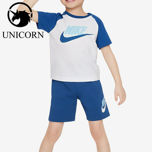 Nike/耐克正品儿童休闲舒适亲肤透气短袖T恤套装HM9275-478