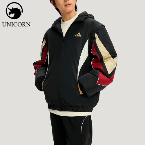 Adidas/阿迪达斯正品BB LNY JKT男士运动可拆卸篮球棉服KS3171