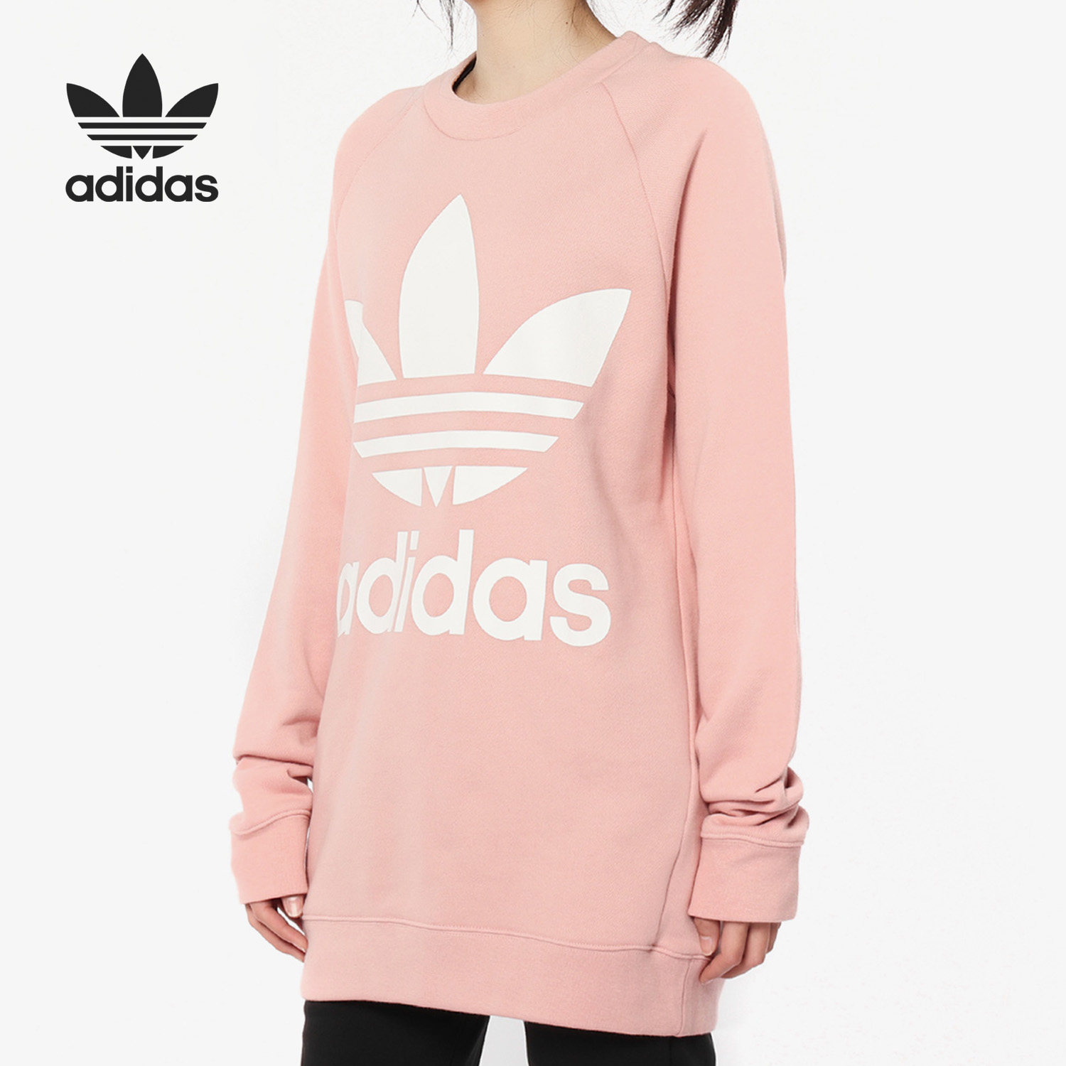 Adidas/阿迪达斯正品三叶草秋冬季新款女装长袖卫衣 DH4432