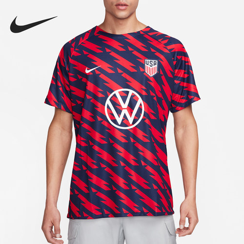 Nike耐克正品美国足球队奥运系列男吸湿排汗短袖T恤DR4927-688