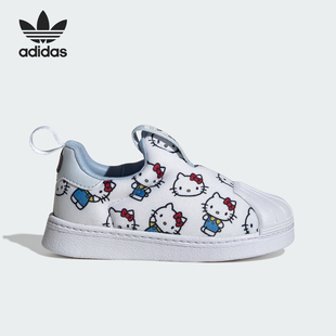 IF7019 三叶草儿童舒适透气一脚蹬运动鞋 Adidas 阿迪达斯正品