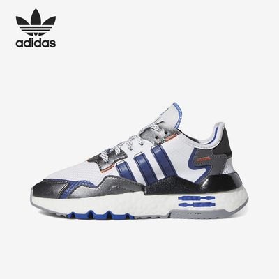 Adidas阿迪达斯正品Nite Jogger J大童耐磨低帮休闲鞋FV8041