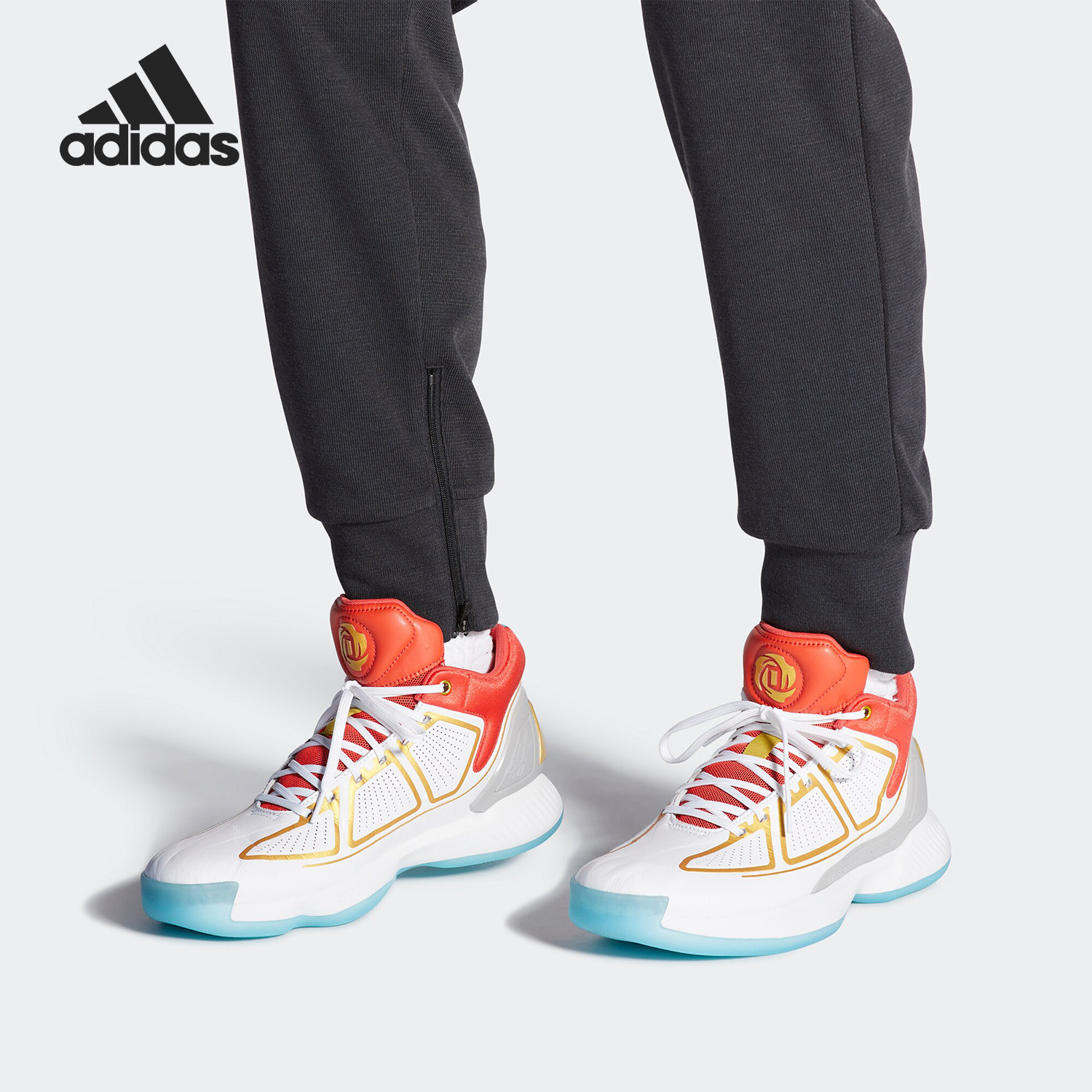 Adidas/阿迪达斯正品 ROSE男子冬季场上运动实战篮球鞋 G26160