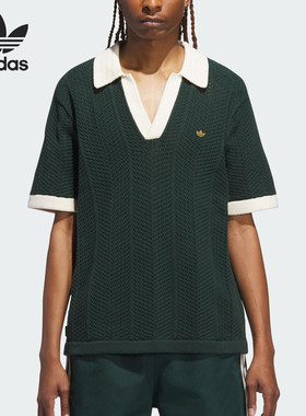 Adidas/阿迪达斯正品三叶草新款男女休闲经典短袖Polo衫IK2942