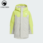 阿迪达斯正品 Adidas PARKA DOWN儿童拼接羽绒服KC5410