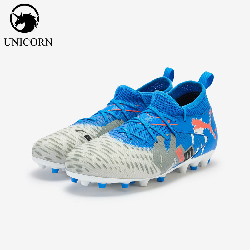 Puma/彪马正品2025冬季款儿童减震运动耐磨中帮足球鞋108789-01