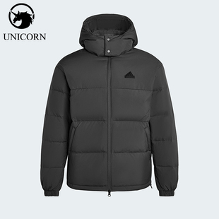 Adidas/阿迪达斯正品2025男女日常保暖运动连帽耐穿羽绒服KF1784