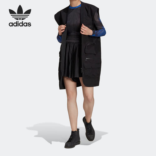Adidas/阿迪达斯正品当季新款三叶草女子工装运动马甲HB9403