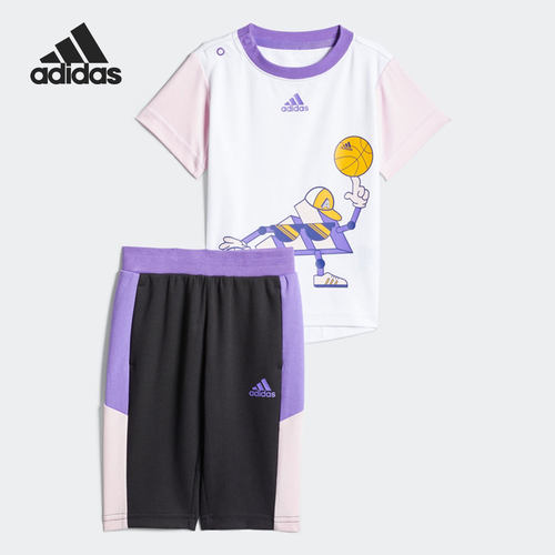 Adidas/阿迪达斯正品当季新款婴童运动透气两件套HD7545