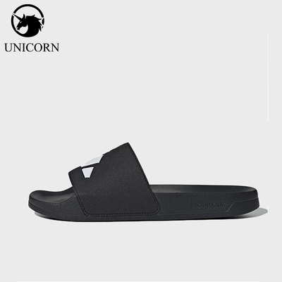 Adidas/阿迪达斯正品男女同款潮流时尚防磨一字拖鞋JS3565