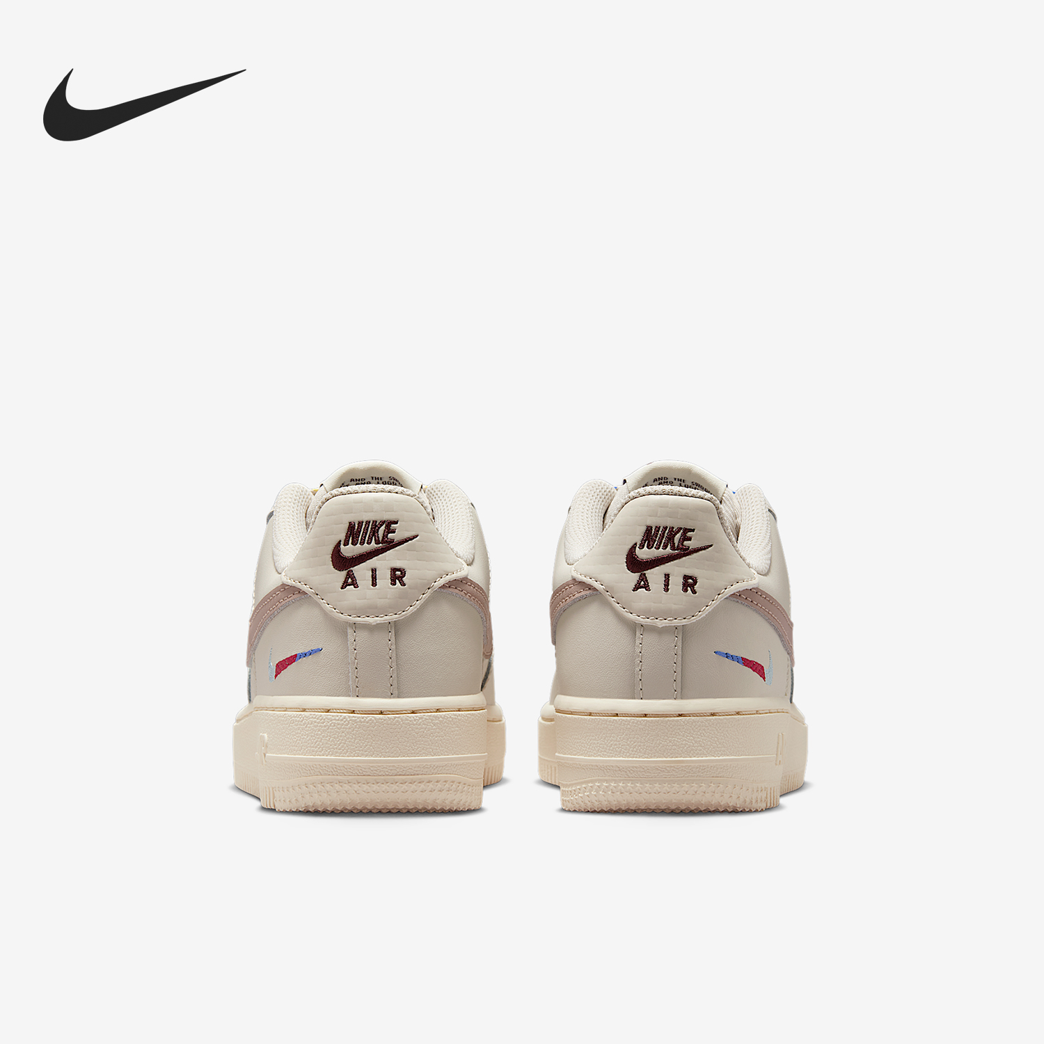 Nike/耐克正品Air Force 1 GS女子大童轻便板鞋HQ1907-100