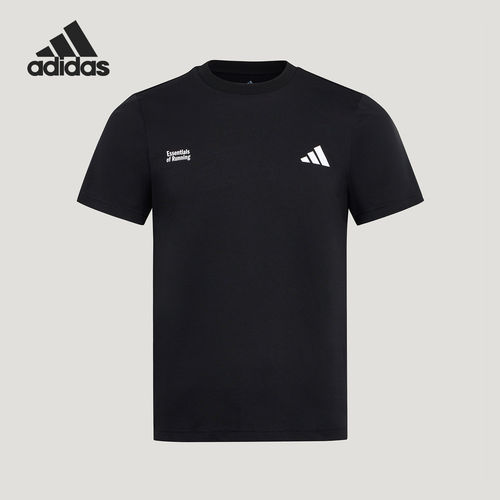 Adidas/阿迪达斯官方正品男士印花训练健身跑步运动短袖T恤LC8174