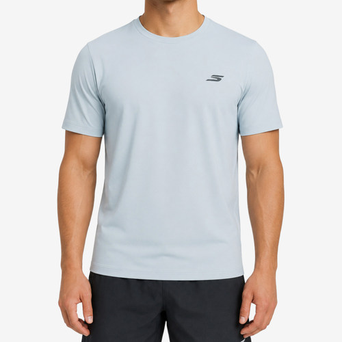 Skechers斯凯奇正品男士短袖透气圆领套头运动T恤P326M034-01DS