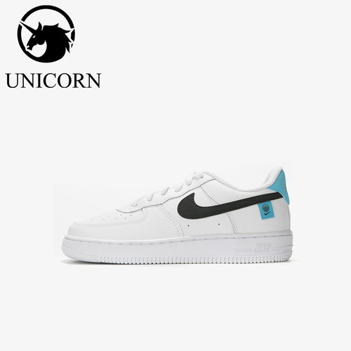 Nike/耐克正品FORCE1WPS新款儿童白蓝色休闲板鞋CN8539-100