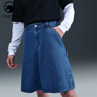 Nike/耐克正品夏季男士拉链宽松牛仔休闲经典时尚短裤IO7868-431