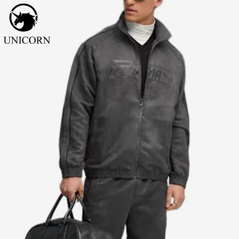 Puma/彪马正品牌字母拉链长袖夹克口袋休闲经典夹克外套632190-44
