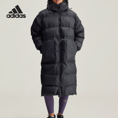 Adidas/阿迪达斯正品新款女士长款保暖户外宽松棉服IX3081