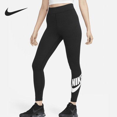 Nike/耐克正品SPORTSWEAR女子运动高腰印花紧身裤DV7792-010