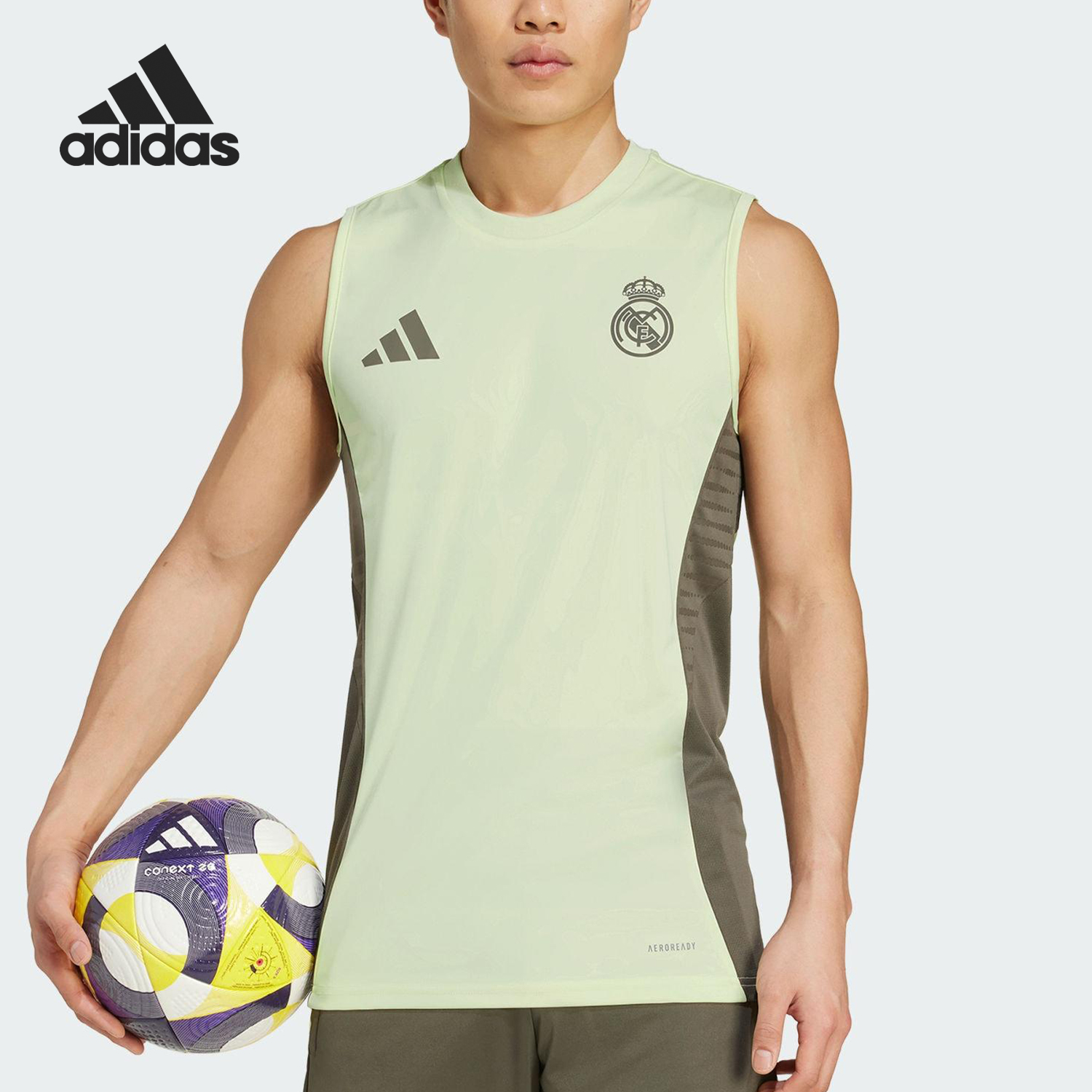 Adidas/阿迪达斯正品TIRO 25男士运动透气无袖修身训练背心JP3982