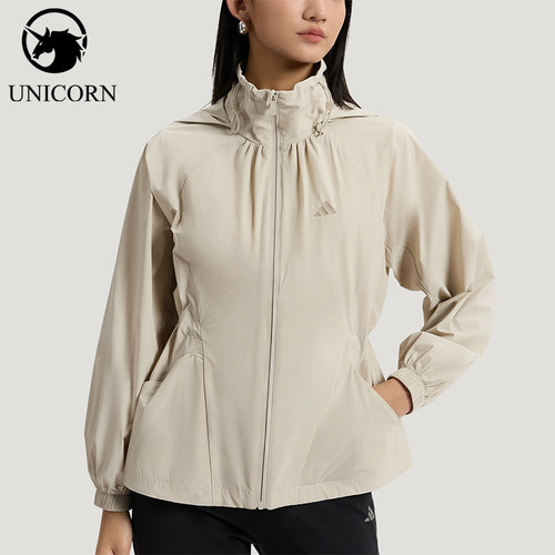 Adidas/阿迪达斯正品SFL WV JKT女士宽松防晒户外时尚外套KH2659
