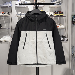 反光拼色防晒防泼水运动风衣AFDU689 李宁正品 健身系列男女同款