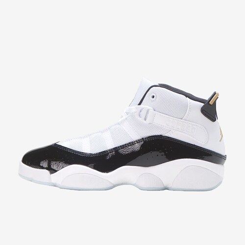Nike耐克正品Air Jordan 6 Rings儿童复古实战篮球鞋CW6996-100