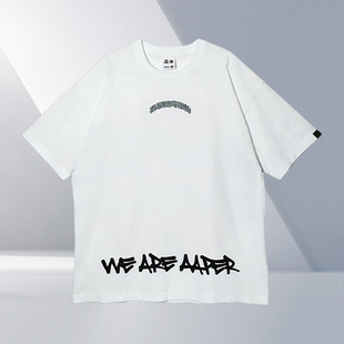 潮流宽松休闲透气圆领短袖 男子时尚 T恤AHSR751 李宁正品 Lining