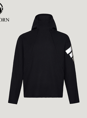 Adidas/阿迪达斯正品FutureStyle新款男黑色连帽卫衣KU5293