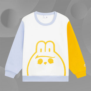 女小童加绒运动套头休闲长袖 新款 圆领卫衣YWDS344 李宁正品 Lining