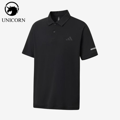 Adidas/阿迪达斯正品新款男黑色时尚简约经典短袖Polo衫KX2745