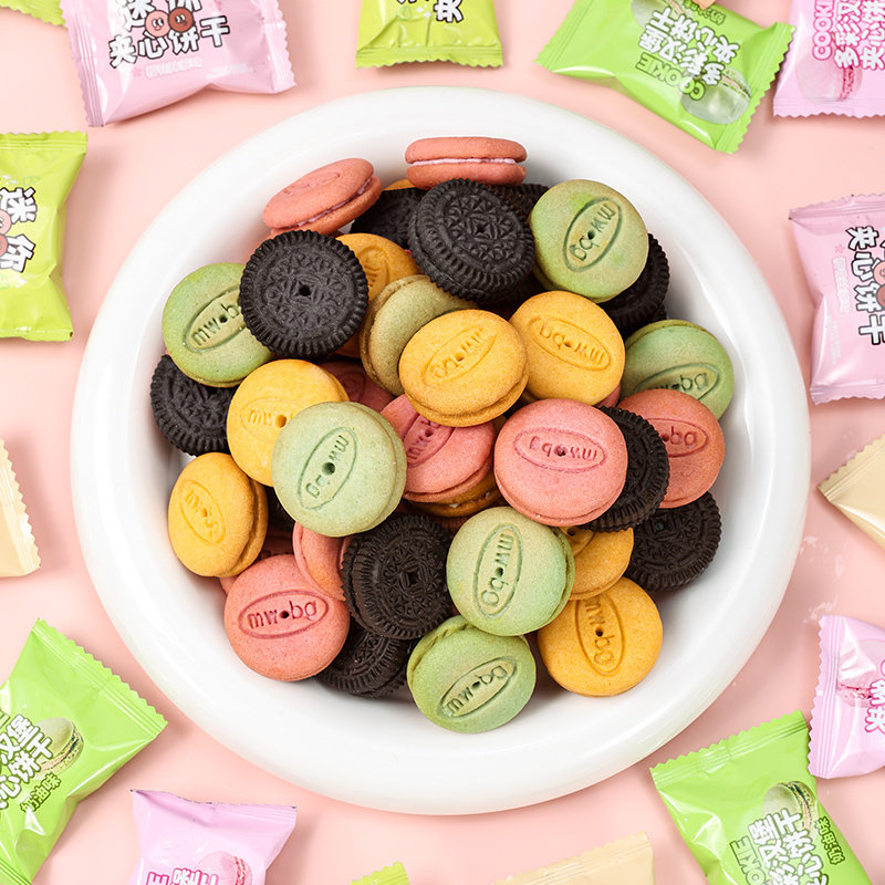 【学生零食】马卡龙夹心饼干特惠饼干奶油柠檬酸奶草莓糕点马卡龙,零食/坚果/特产,夹心饼干,淘宝优惠券,粉丝福利购,淘宝优惠卷