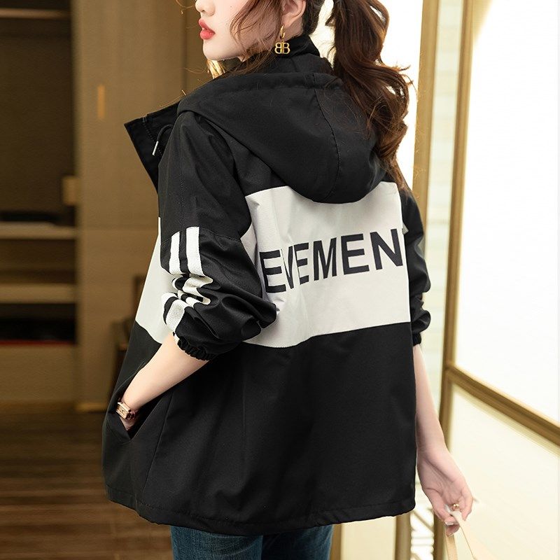 冲锋衣外套女款2025春秋新款小个子今年流行爆款休闲百搭夹克上衣