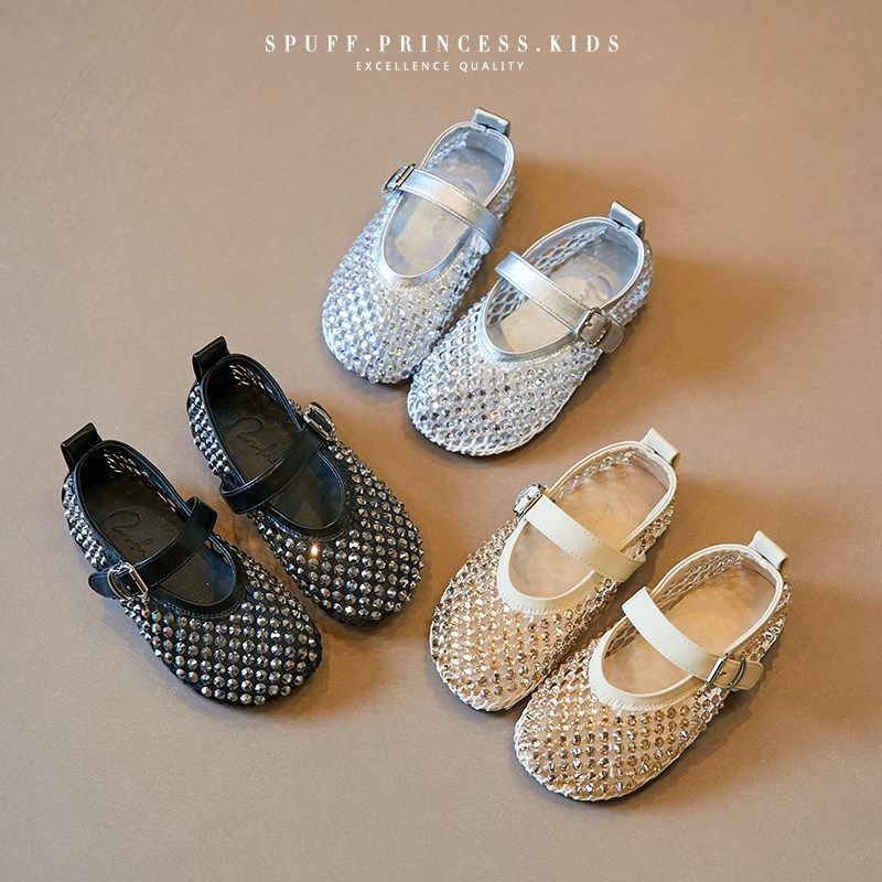 宝宝儿童凉鞋甜美水钻浅口小皮鞋2025夏季新品女童镂空时装公主鞋,童鞋/婴儿鞋/亲子鞋,凉鞋,淘宝优惠券,粉丝福利购,淘宝优惠卷