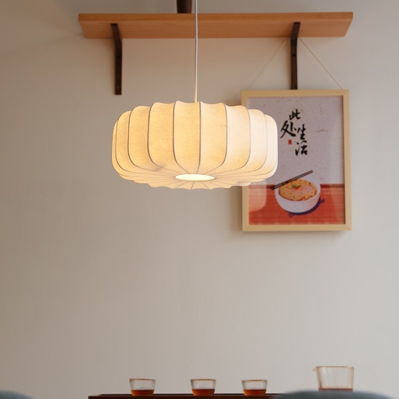 居尚灯饰日式餐厅吊灯新中式侘寂风禅意复古简约书房卧室餐桌吊灯图片