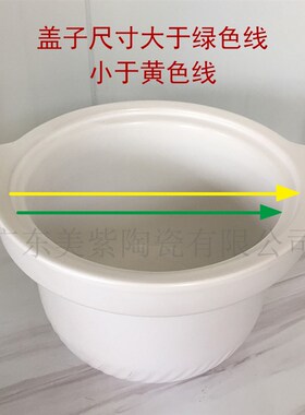 白瓷锅盖白瓷电炖锅盖子白陶瓷盖子白色陶瓷M盖子白色炖锅汤煲盖