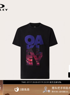 Oakley欧克利时尚简约男女款短袖圆领休闲T恤FOA406335