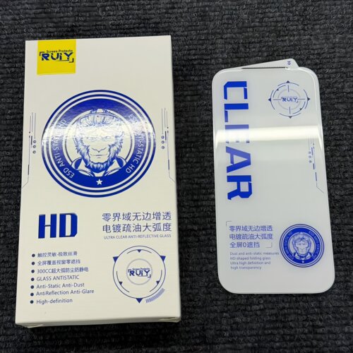 适用苹果17promax 16 15 14plus 3D圆弧立体无遮挡AF无边膜猩猩防静电iPhone13高铝300C大弧度超清钢化膜批发