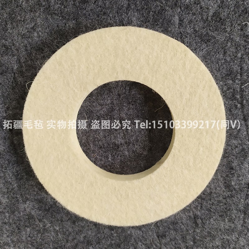 工业羊毛毡垫圈绕线机漆包线油封毛毡密封圈块条垫吸油防尘高密度